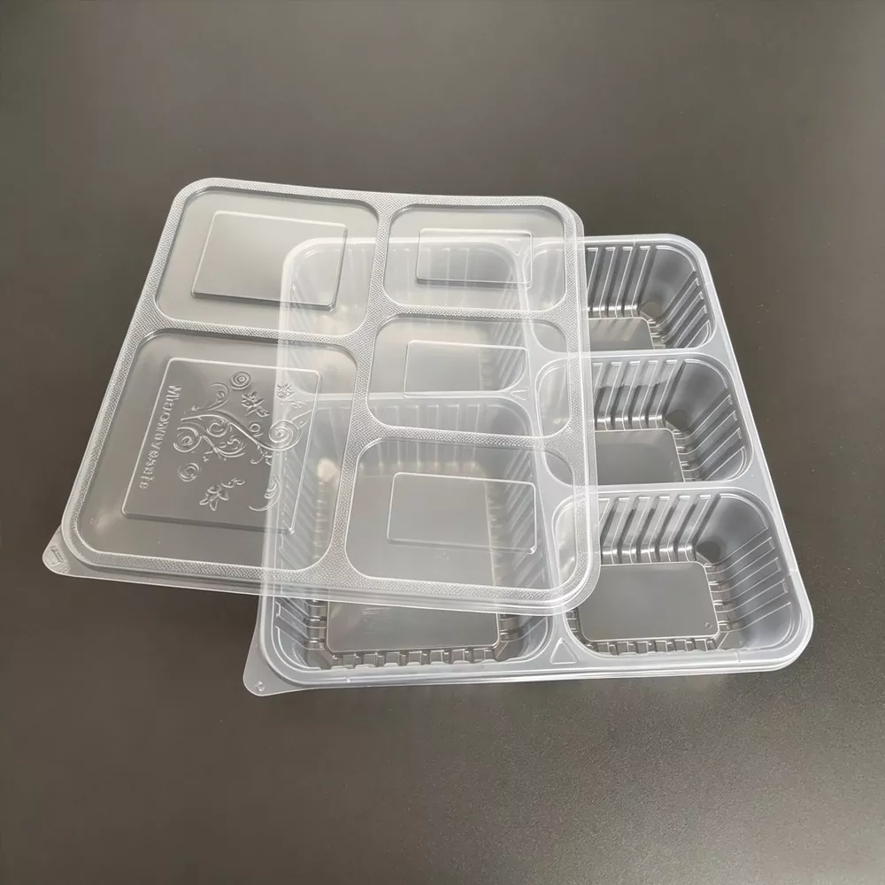 Reusable Plastic Lunch Box na may mga Compartment Reusable Plastic Lunch Box na may mga Compartment